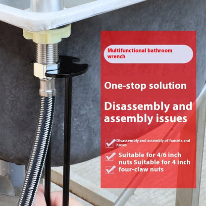 Multifunctional Kitchen And Bathroom Wrench Sink Faucet Four Claw Base 4 Points 6 Points Angle Valve Nut