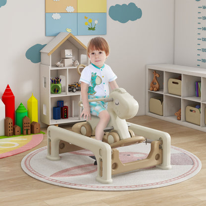 US Local 1 Rocking Horse for Toddlers 1-6 Years with Detachable Balance Board