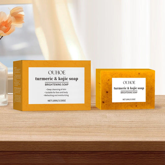 US Local Lemon Turmeric Brightening Soap Gently Cleanses The Skin, Moisturizes, Hydrates And Replenishes Water. It Is A Facial And Body Care Soap