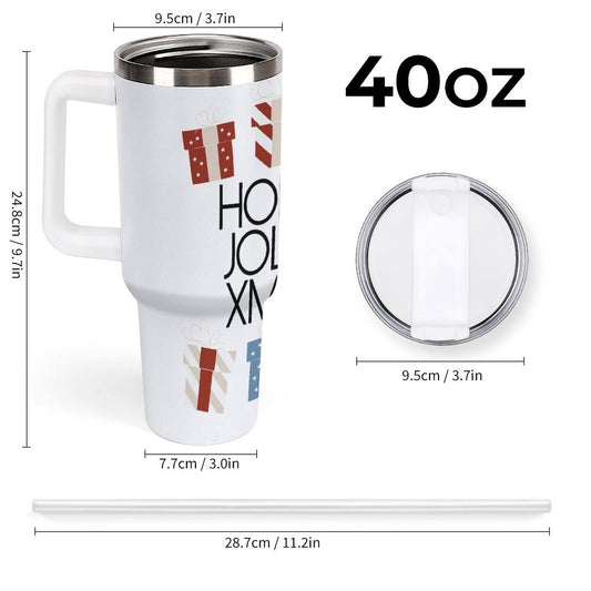 PHDT00208 POD US Local Tumbler 40 oz Large Capacity Car Cup Christmas Pendant, Red