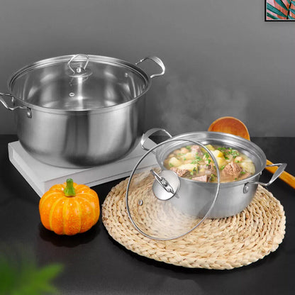US Local 11PCS Induction Non Stick Stainless Steel Cookware Cooking Pot Pan With Lids Set