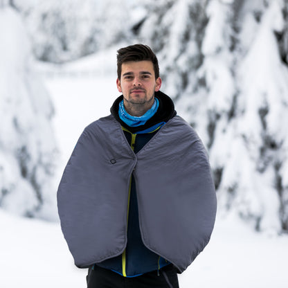 US Local 1Pc 53.5x37.8in Electric Heated Throw Full Body Heated Shawl Indoor Outdoor Heated Blanket With 3 Heating Levels 2Hrs Auto Off Machine Washable Waterproof