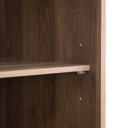 US Local Tall Bedroom Armoire Wardrobe Closet Clothing Storage Cabinet With Hanging Rod Barn Door Drawers Open Shelves