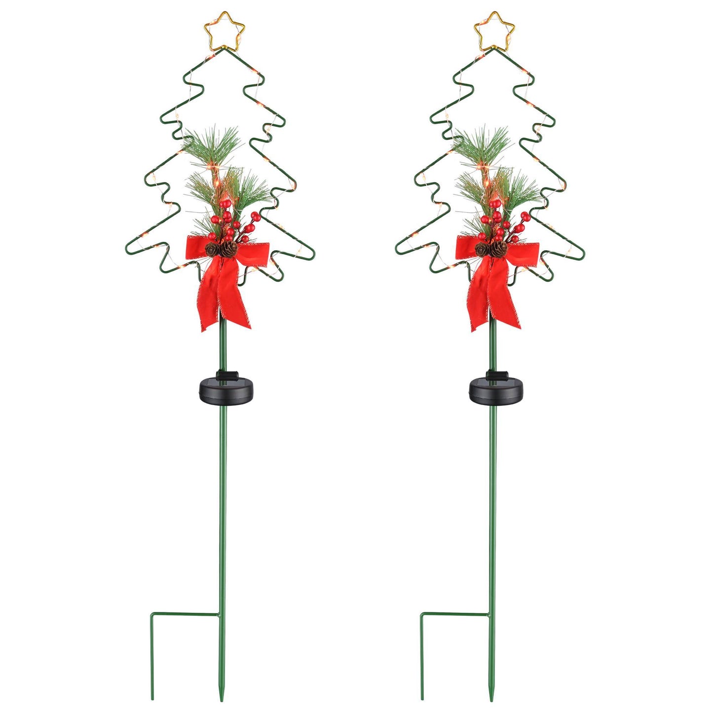 US Local Christmas Tree Solar Stake Light