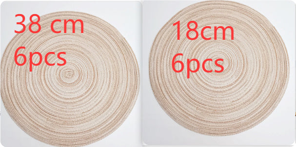 Western-style Placemat Home Placemat Coasters Heat Proof Mat