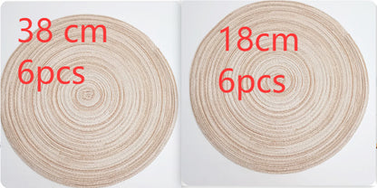 Western-style Placemat Home Placemat Coasters Heat Proof Mat