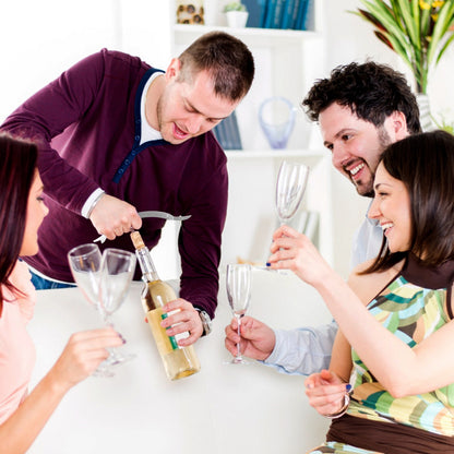 US Local 3 Pcs Corkscrew Bottle Opener Set Tool Foil Cutter Drip Collar Protector Cork Stopper Wine Bottle Cap Opener