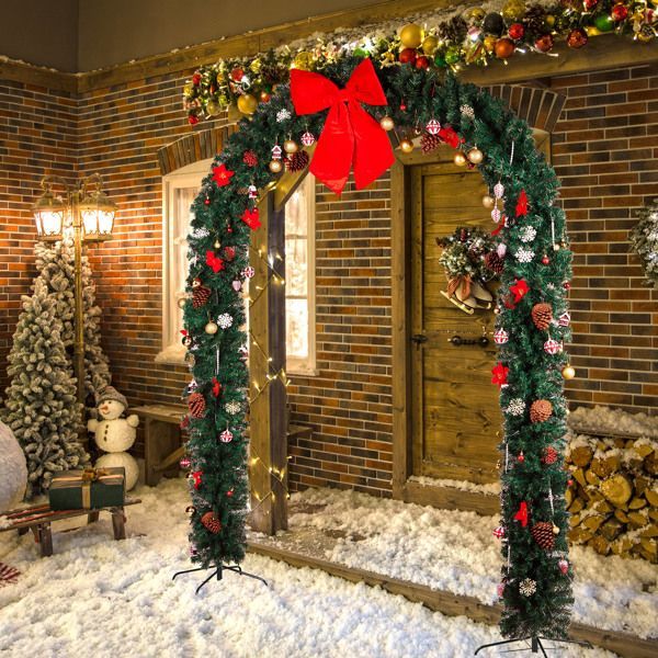 US Local 240x40x265cm PVC Christmas Arch
