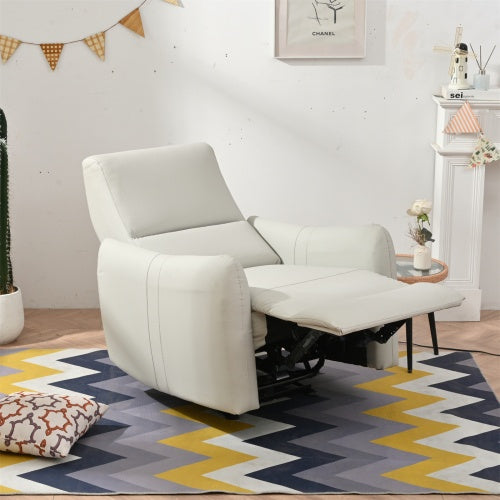 US Local Wall Hugger Recliner,Power Recliner Chair,Electric Recliner For Living Room,PU Leather Reclining Armchair For Small Space,Reclining Sofa For Bedroom Apartment RV,with USB Port