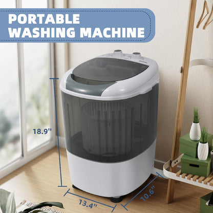 US Local Only Supports Self Pickup  Mini Washer, Portable, With Spin Dryer, 5.5 Lb Capacity Washer, Spin Timer Control, Compact Washer For Homes, Apartments, RVs, Available In Two Colors