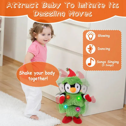 US Local Electric Dancing Singing Plush Toy Twisting Snowman Toy Talking Interactive Mimicking Funny Songs Wiggly Dance Kid Christmas Gift