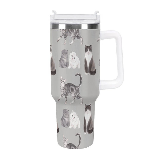PHDT00245 POD US Local Tumbler 40 oz Large Capacity Car Cup Cat