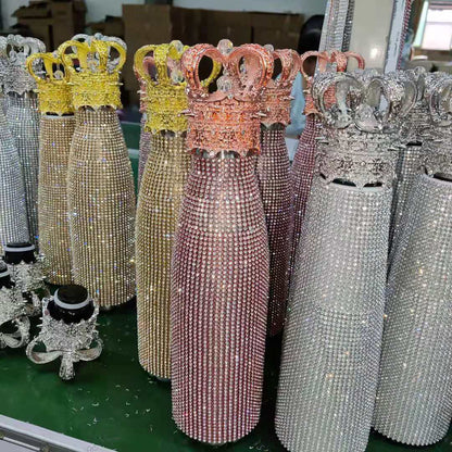 Trendy Good-looking Diamond Inlaid Crown Cup