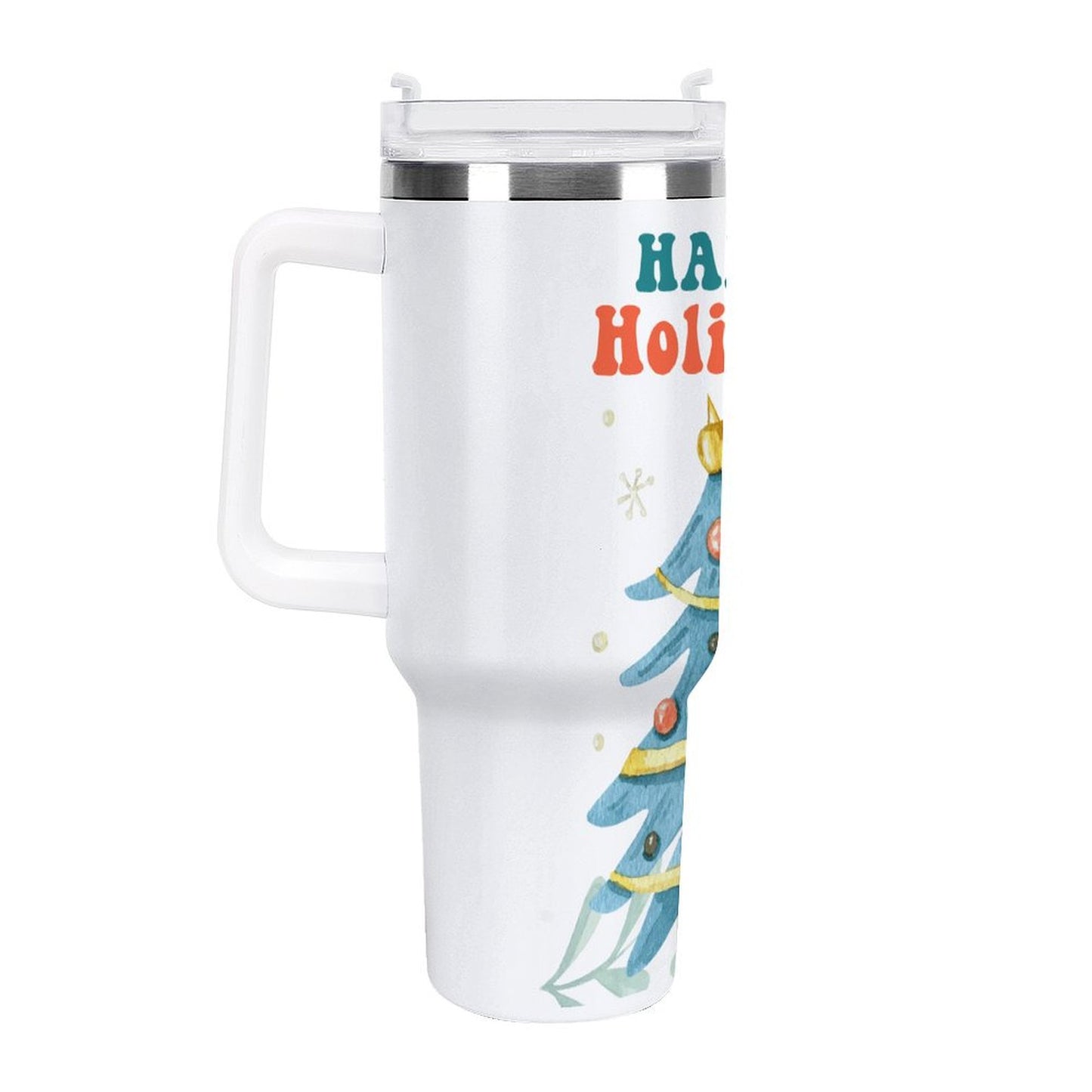 POD US Local 40oz Large Capacity Car Cup Happy Holiday Christmas