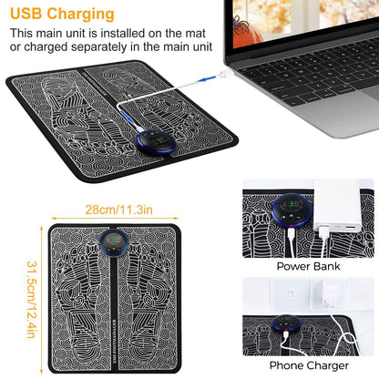 US Local Foot Massage Pad Electric Stimulator Massager