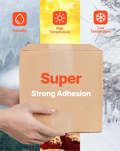 US Local Clear Packing Tape 6 Rolls 65 Yards Clear Shipping Tape With Dispenser 2.7 Mil