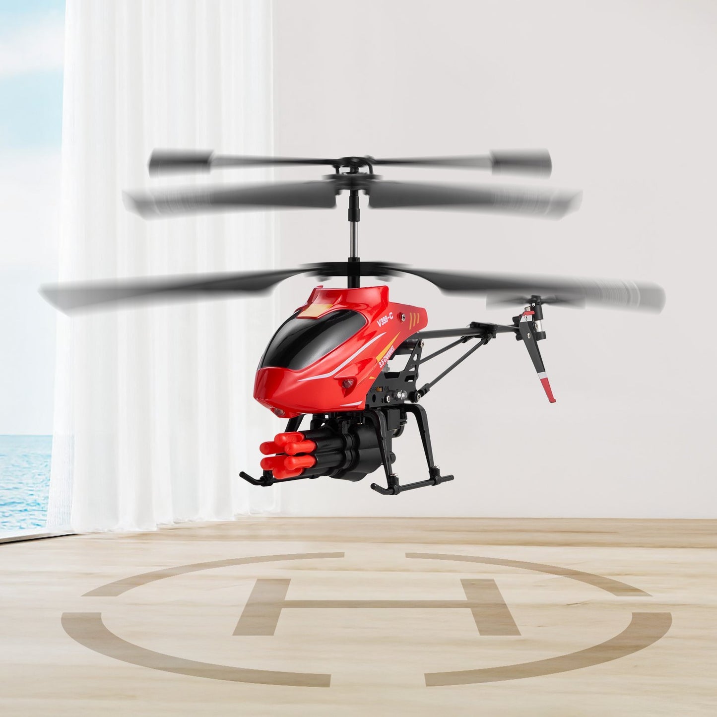 US Local RC Helicopter 3.5 Channel Remote Control Aircraft Toy Shooting Mode Kids Present