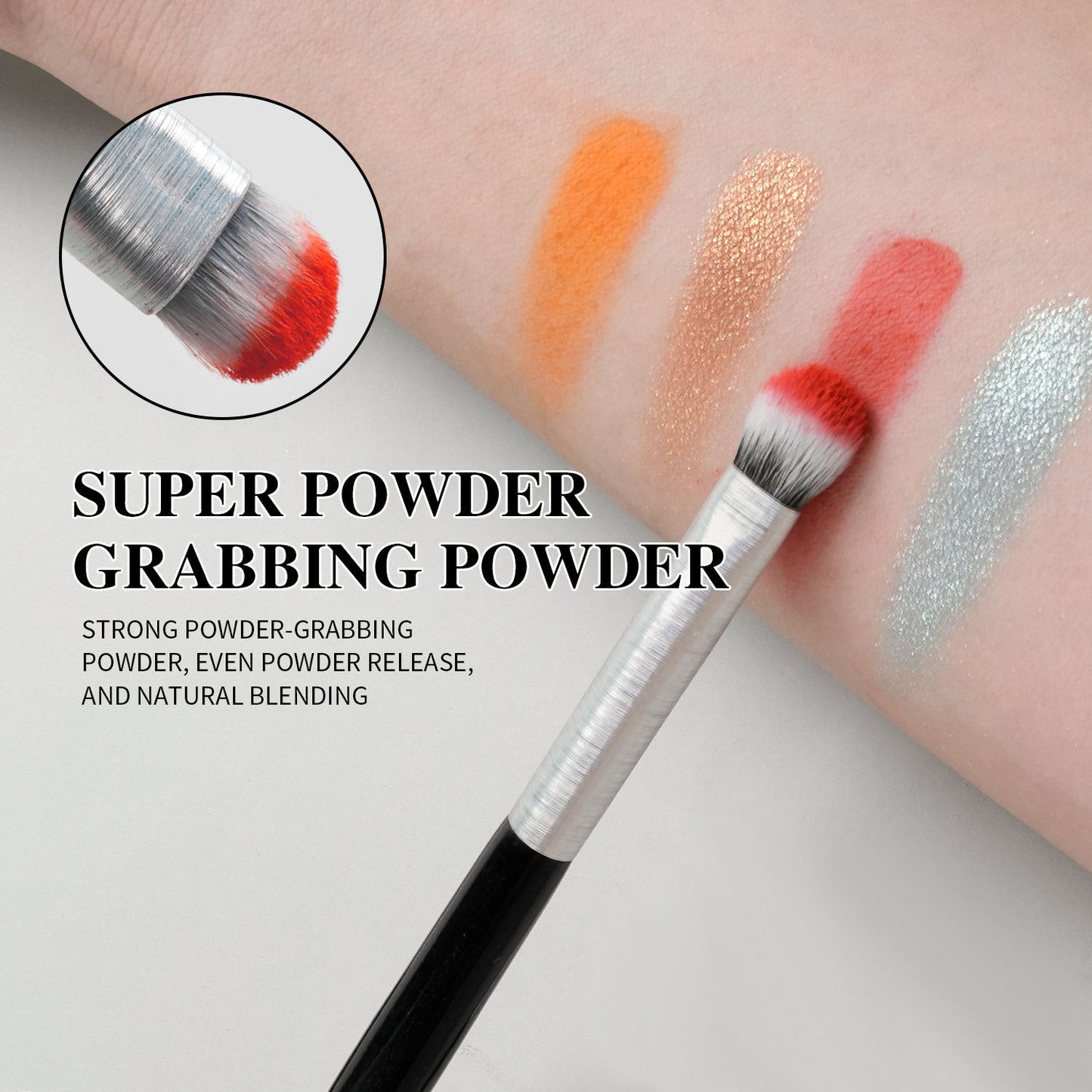 US Local Beili Christmas Gift Makeup Brush Set Of 10, Kabuki Brushes With Synthetic Hair For Foundation, Concealer, And Eyeshadow.