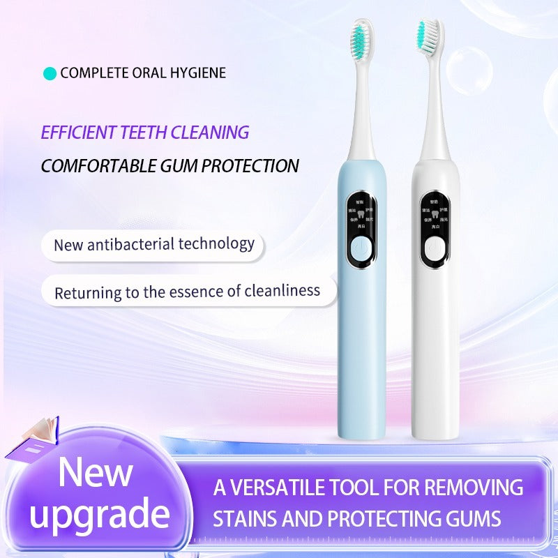 US Local White Low Frequency Electric Toothbrush-1pcs