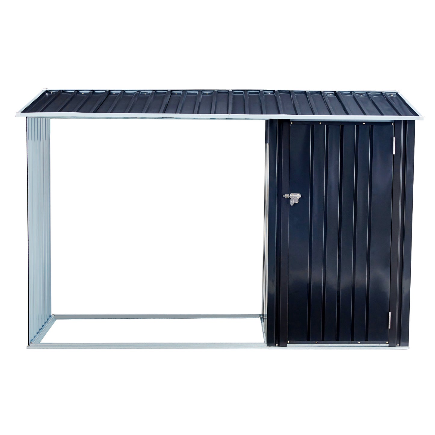 US Local Metal Firewood Storage Shed