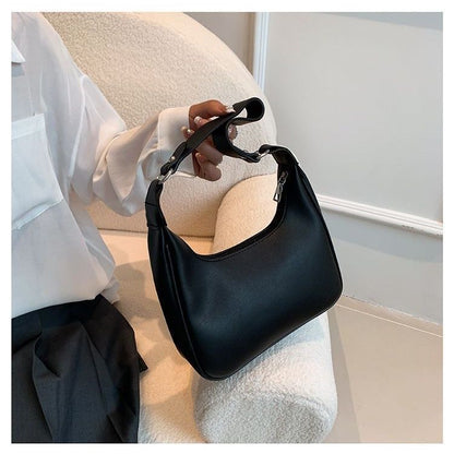 French Handheld All-match White Bag