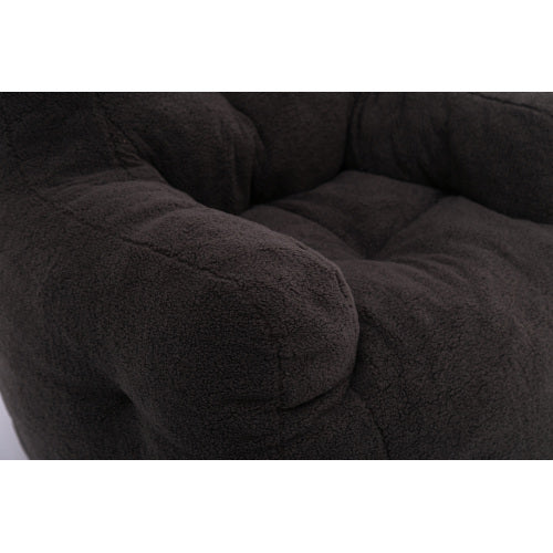 US Local Soft Teddy Tufted Foam Bean Bag Chair