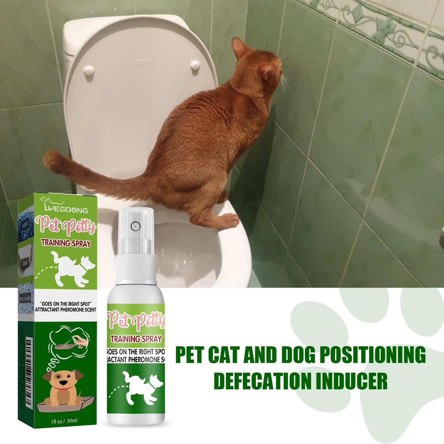 US Local Yibang Pet Positioning Defecation Inducer Pet Toilet Inducer Urine Locator Toilet Training Agent