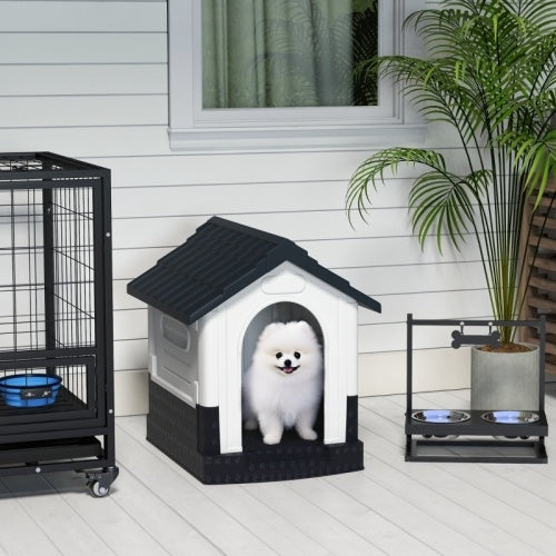 UK Local PawHut Outside Dog Kennel House, For Miniature Dogs, 64.5 X 57 X 66cm