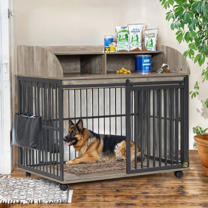 US Local The Wooden Kennel Kennel Is Suitable For Large Medium-sized Dogs