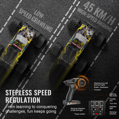 US Local Remote Control Car 1:18 Scale All Terrain 4WD Off-Road Truck For Kids