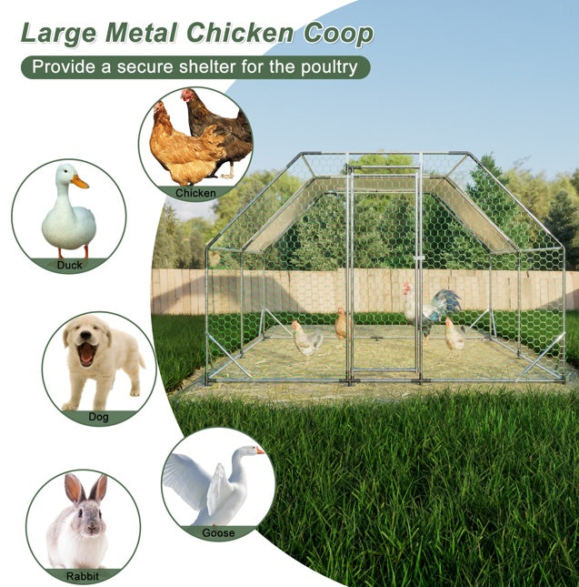US Local 10x13 Foot Flat Top Chicken Coop