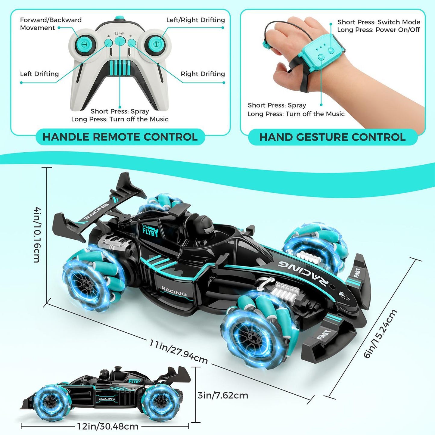 US Local Formula One Full-drift Racing Car Equipped With A Dual-control Mode Controller And Gesture Control