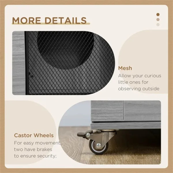 US Local Cat Villa, Cat Apartment With Wheels