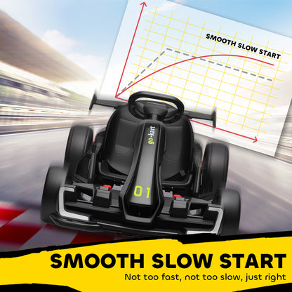 US Local 24V 7.5 MPH Electric Go Kart with Adjustable Seat