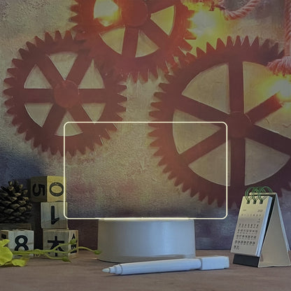 Transparent Luminous Acrylic Note Board Erasable Message Small Whiteboard