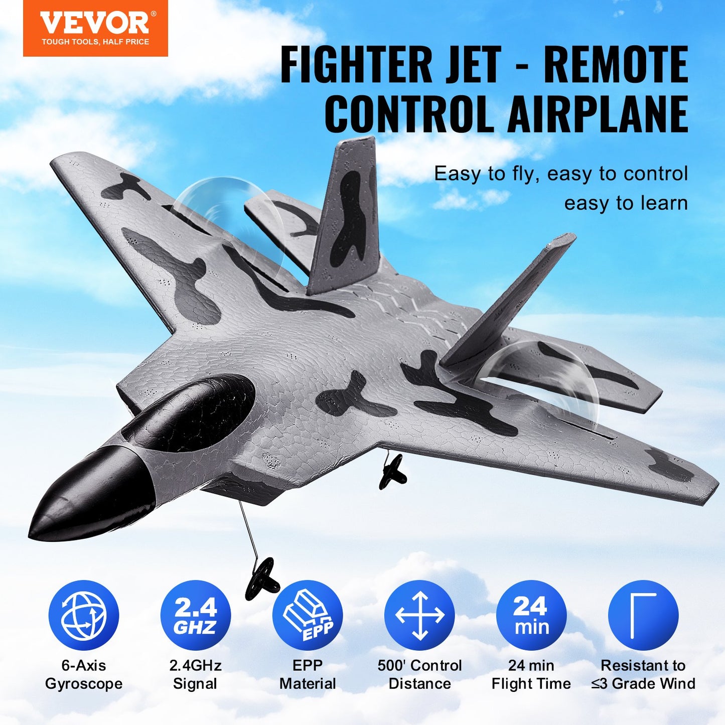 US Local RC Airplane Fighter EPP Foam RC Plane Toy With 2.4 GHz Remote Control