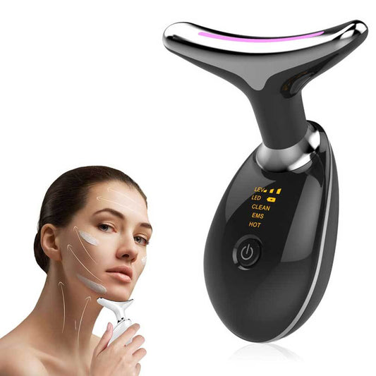 US Local Neck Face Massager Face Sculpting Tool 3 Colour Modes And Vibration For Facial Massager For Double Chin