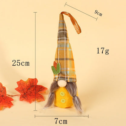 Thanksgiving Doll Decoration Faceless Old Man