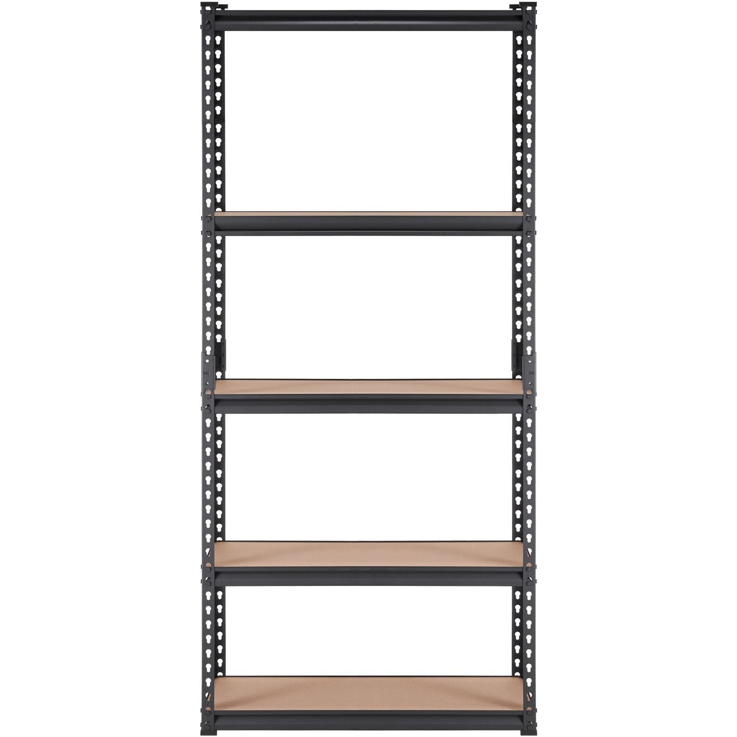 US Local VEVOR Storage Shelving Unit, 5-Tier Adjustable, 2000 Lbs Capacity, Heavy Duty Garage Shelves Metal Organizer Utility Rack, Black,  For Kitchen Pantry Basement Bathroom Laundry