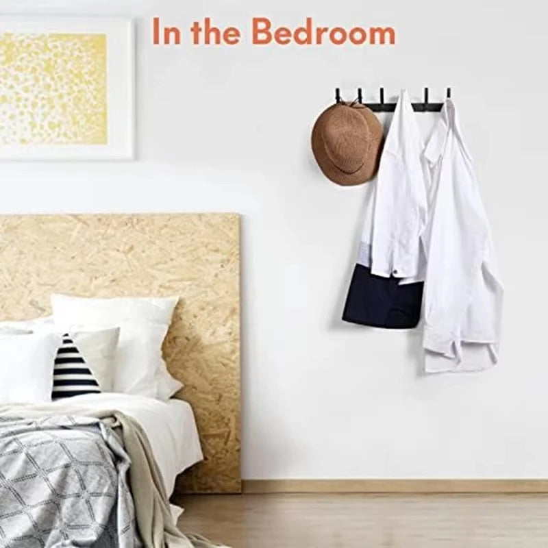 UK Local 1 pc Wall Mount Coat Rack Thickened Cloth Hook Bathroom Sticky Hook Towel Cloth Wall Hanger Iron Crafts For Wall Hanging