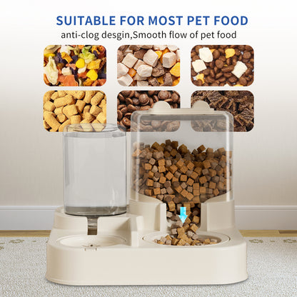 US Local Transparent And Visible Pet Feeding And Drinking Dispenser, Automatically Refilling Food And Water, Caring For Every Moment, Allowing Owners To Travel Easily And Pets To Enjoy Worry Free Eating And Dr