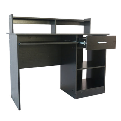 US Local 110X50X94cm One Draw, Two Tiers With Keyboard Rack Computer Desk