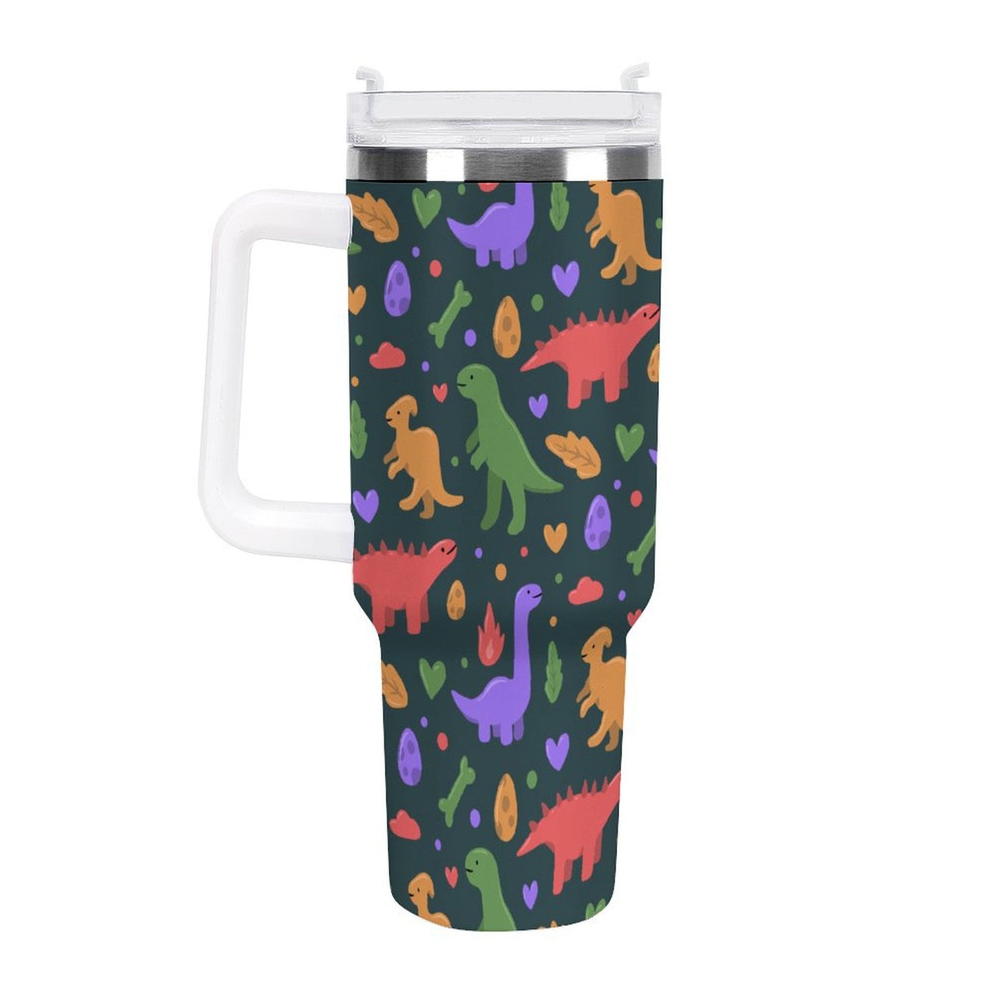 PHDT00515 POD US Local Tumbler 40oz Large Capacity Car Cup Cartoon, Dinosaur