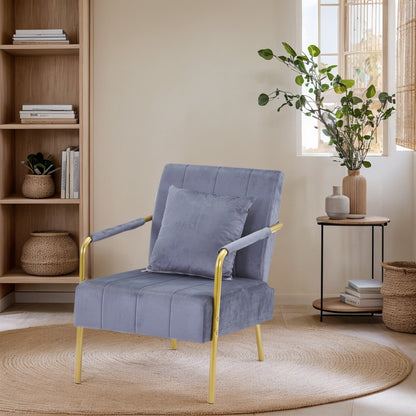 US Local Modern Velvet Accent Chair For Living Room