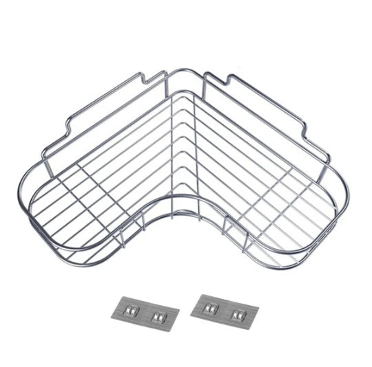 US Local Shower Caddy Shelf Bathroom Corner Bath Storage Holder Organizer Triangular Rack