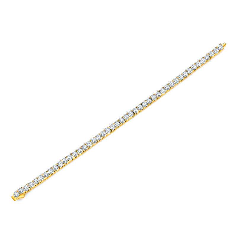 Unique Luxury Fashion Mosan Diamond S925 Silver Bracelet
