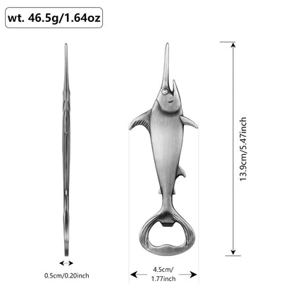 US Local Creative Swordfish Handle Metal Beer Bottle Openers Kitchen Bar Accessories Tools Beer Gifts Beer Openors Kitchen Gadgets