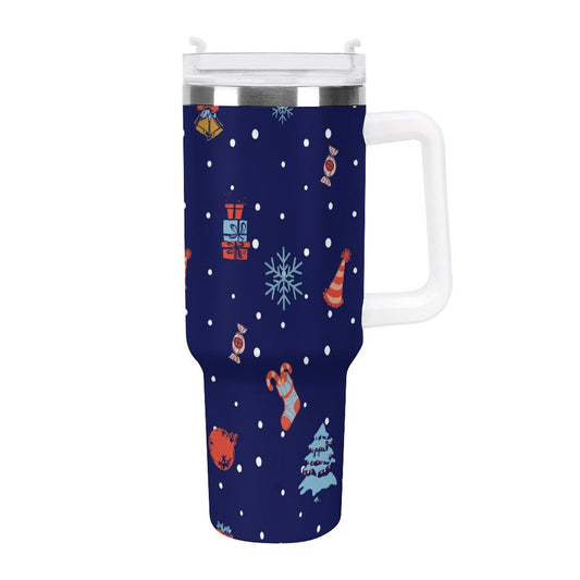 POD US Local Tumbler 40oz Large Capacity Car Cup Christmas Pattern Cute Style