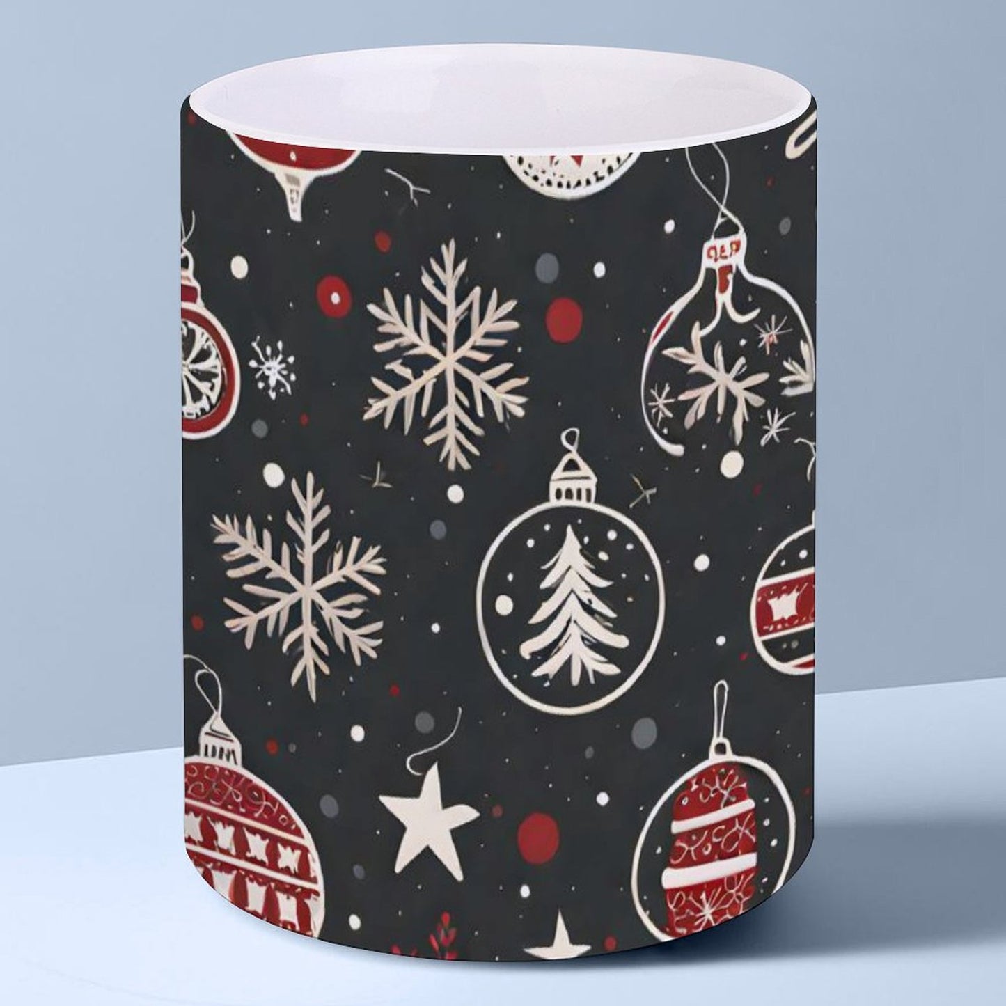 POD US Local White mug with full print, Christmas, Lights 0098