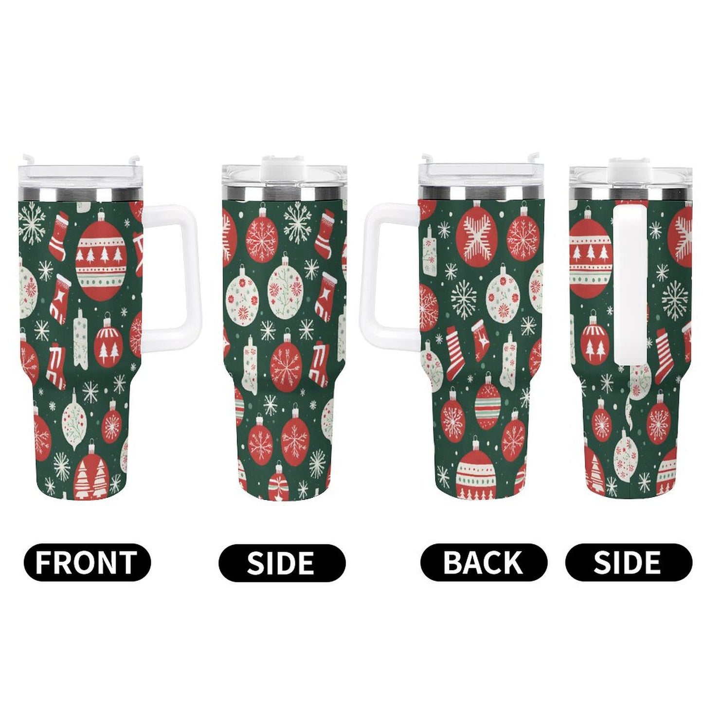 PHDT00130 POD US Local Tumbler 40 oz Large Capacity Car Cup Christmas Lights